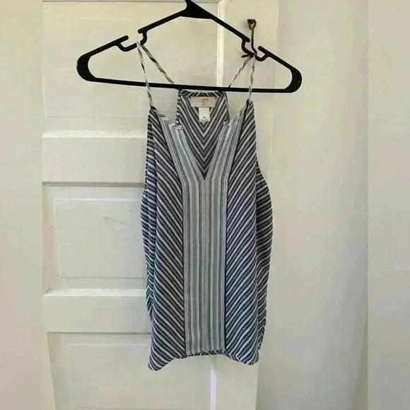 Loft soft and flowy striped tanktop business casual - Picture 2 of 5